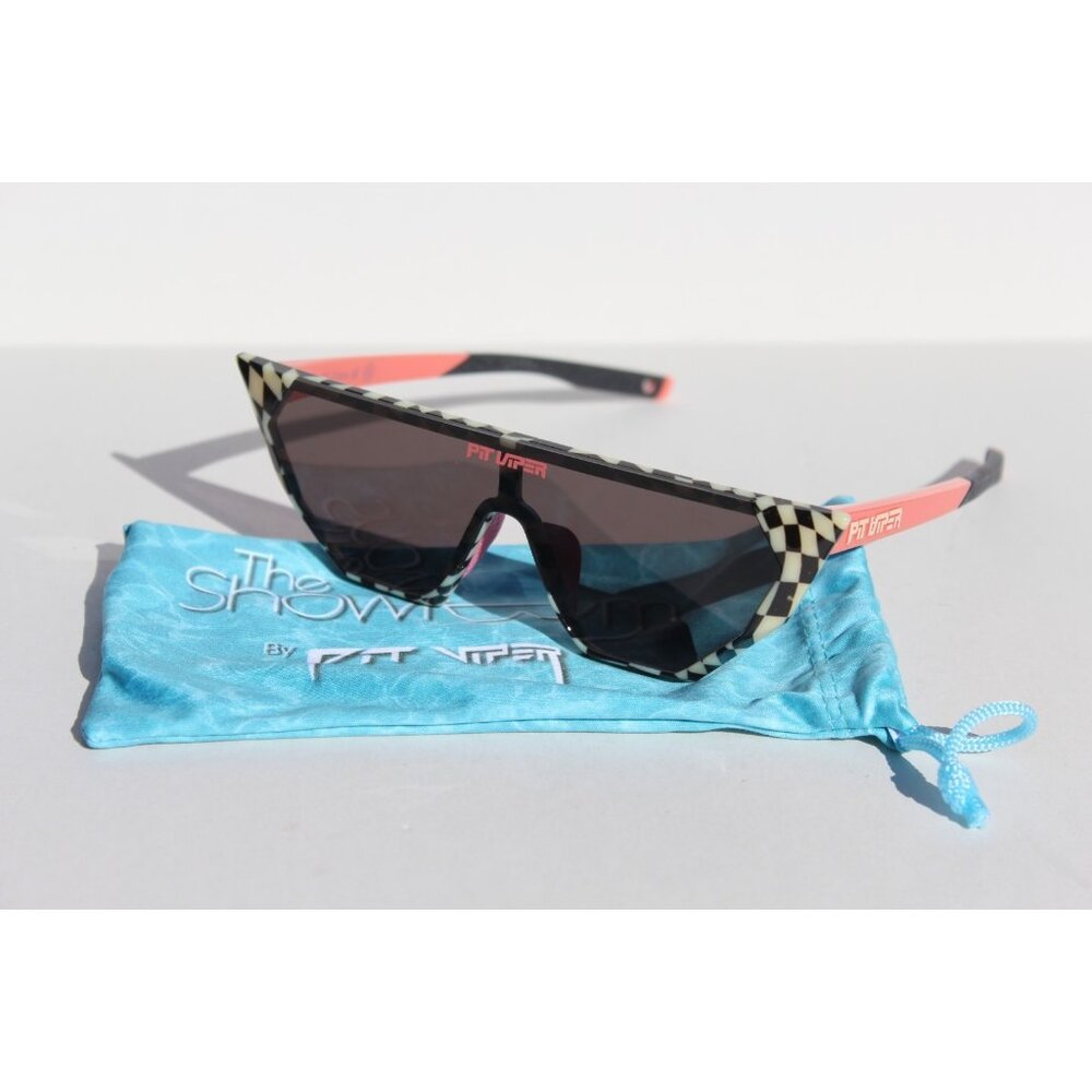 PIT VIPER The Victory Lame Showroom Sunglasses Checkered/Smoke NEW - Picture 9 of 11